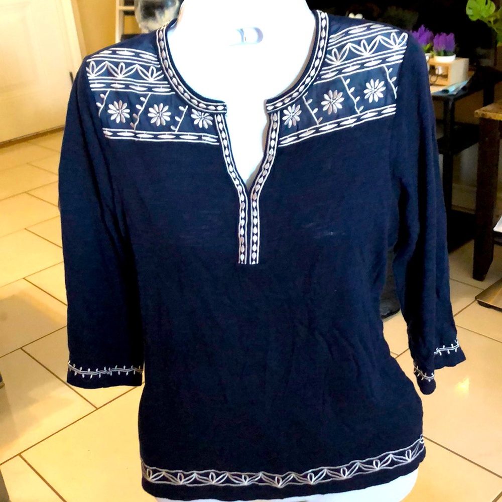 With Embroidery design